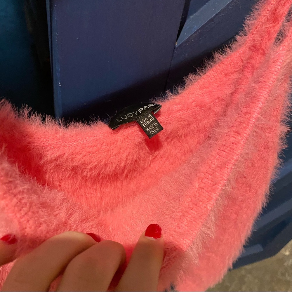 Lucy Paris Jax Fuzzy Pink Cami - Picture 4 of 4